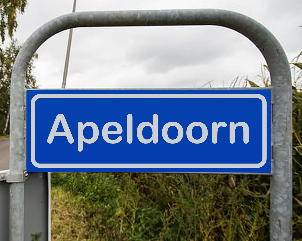 Plaatsnaambord Apeldoorn