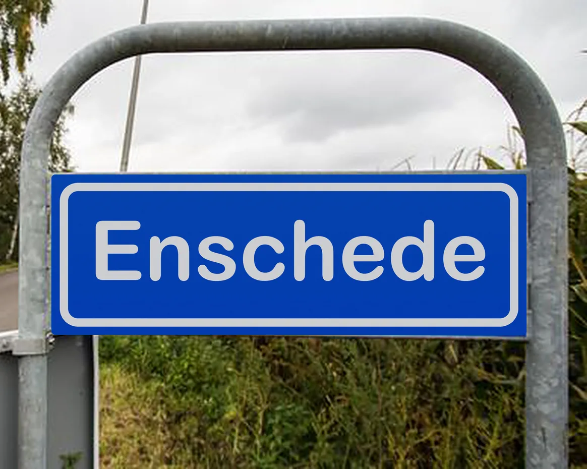 Plaatsnaambord Enschede
