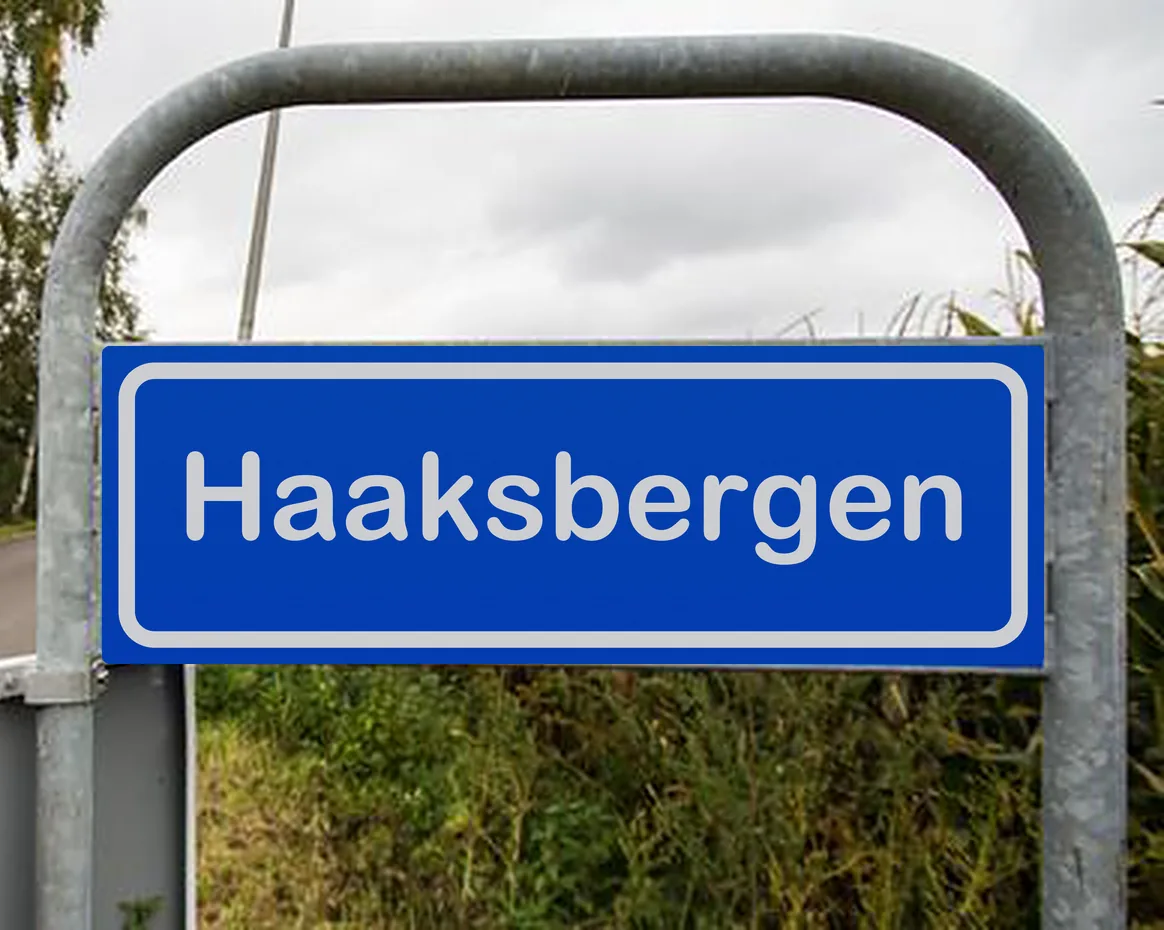 Plaatsnaambord Haaksbergen