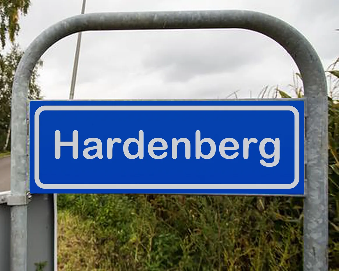 Plaatsnaambord Hardenberg