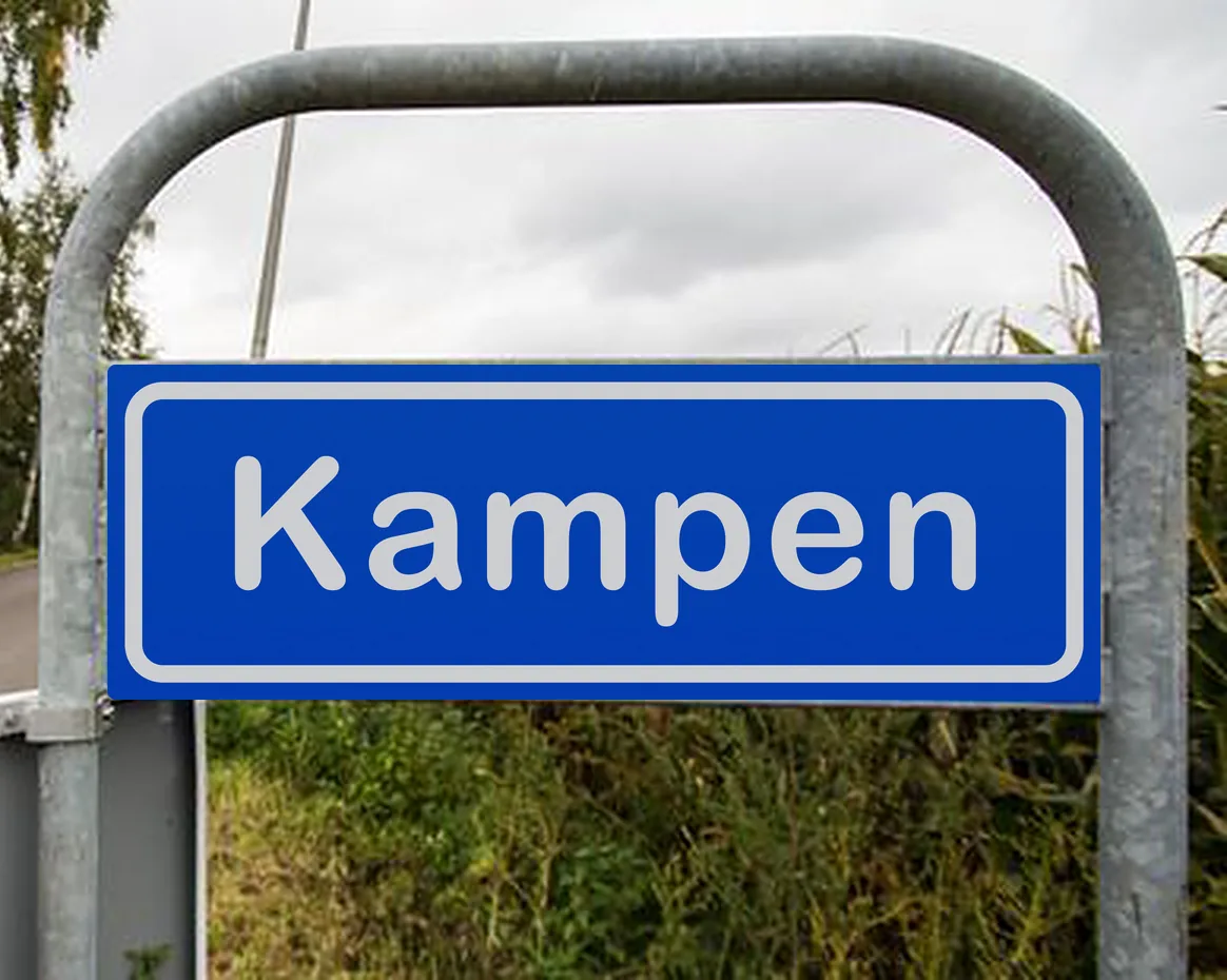 Plaatsnaambord Kampen