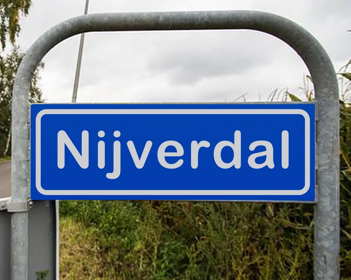 Plaatsnaambord Nijverdal